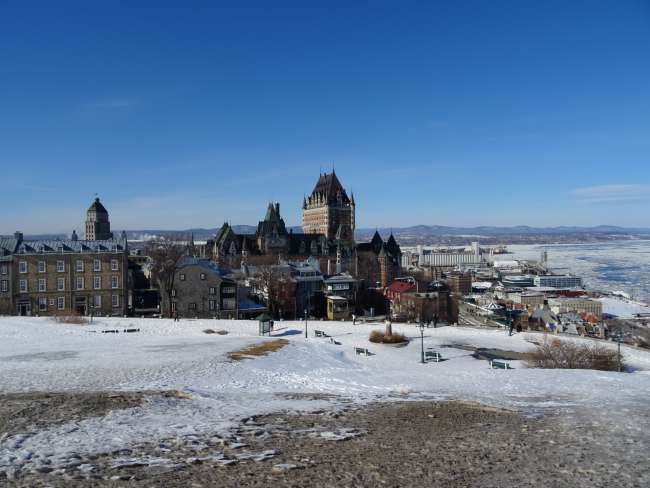 *View of Chateau Frontenac and St. Lawrence River