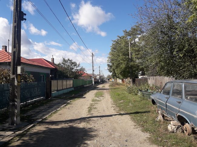 typical street in Sulina