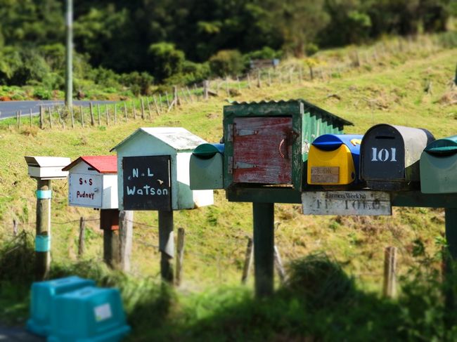 Mailboxes but no houses in sight