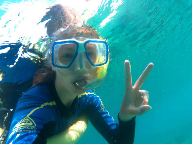 Snorkeling selfie