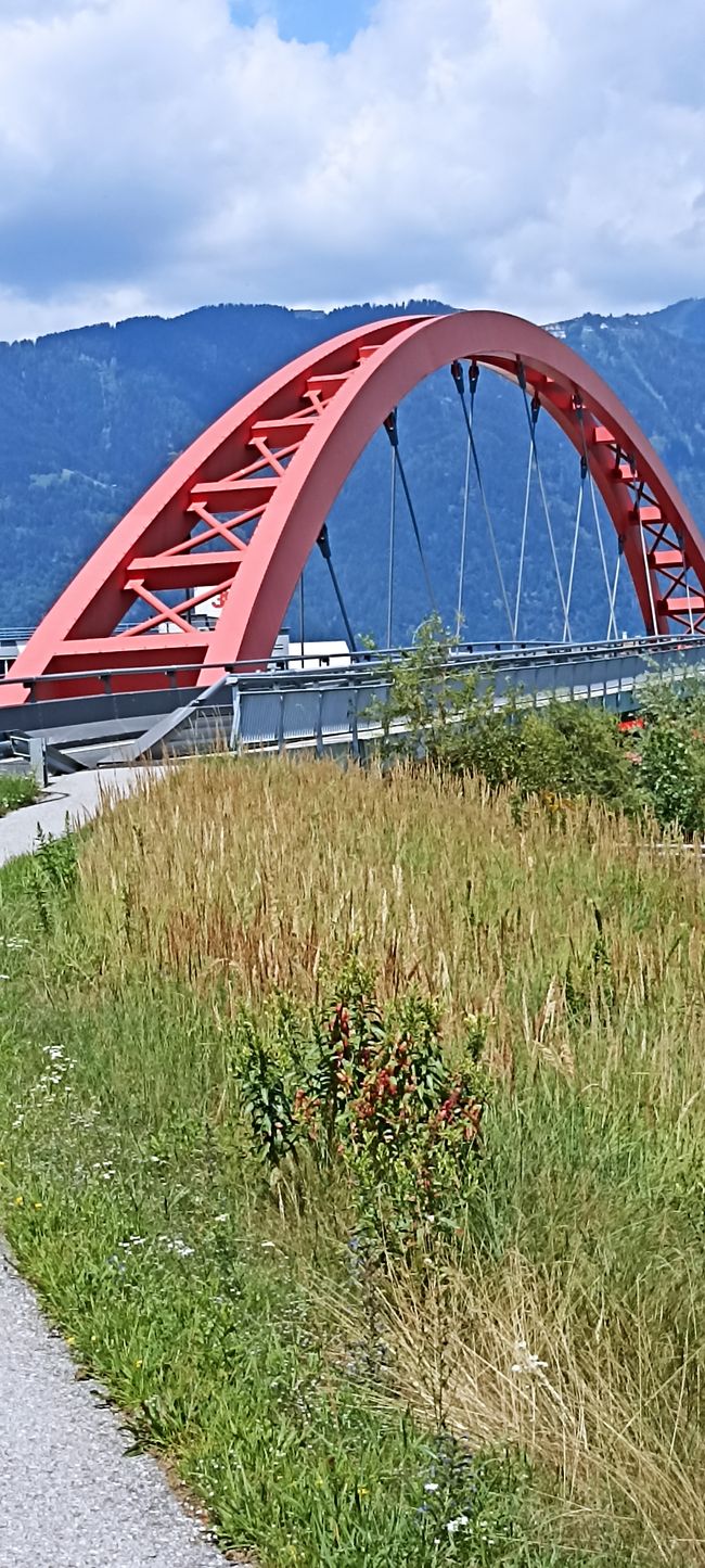 Friedensbrücke über die Drau