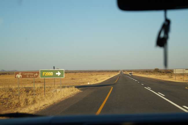 Auf dem Weg zurück nach Windhoek
