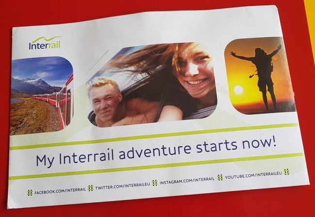 My Interrail One Country Pass for Great Britain has arrived!