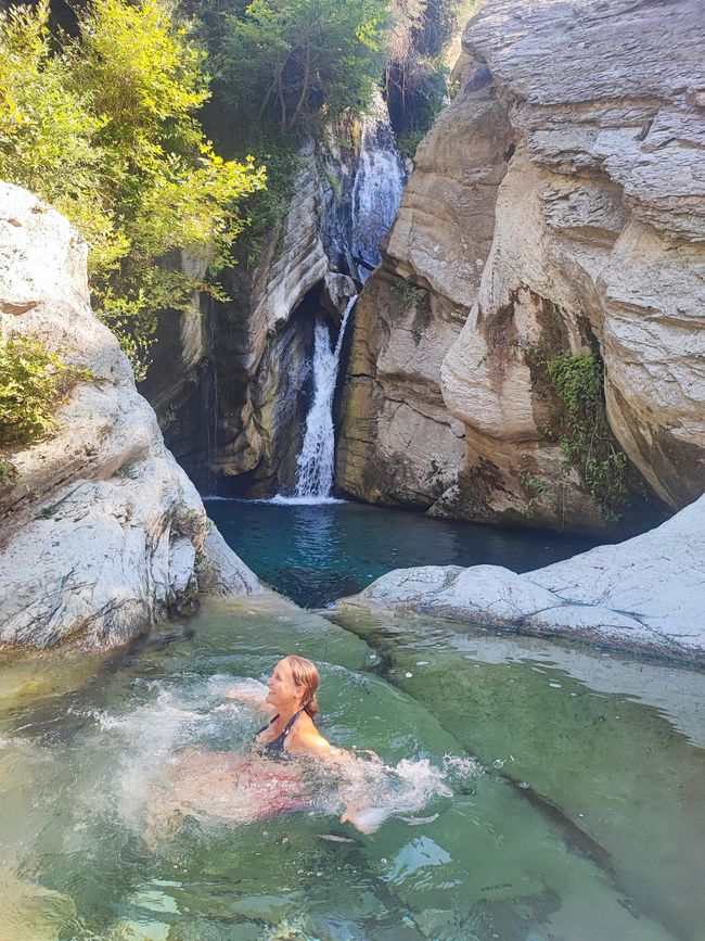 Road tour to Permet, Bogove waterfall, Osumi Canyon and hot springs / Albania