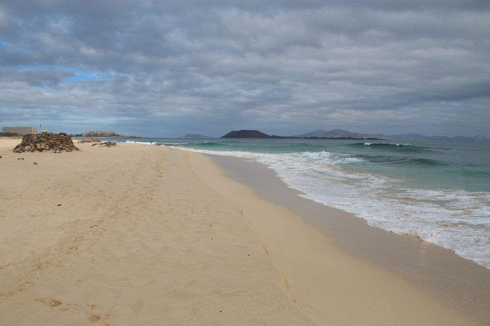 Beach near the dunes of Corralejo