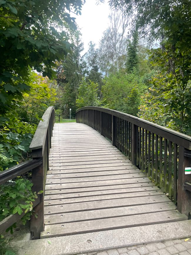 Bridge on the Ilm cycle path