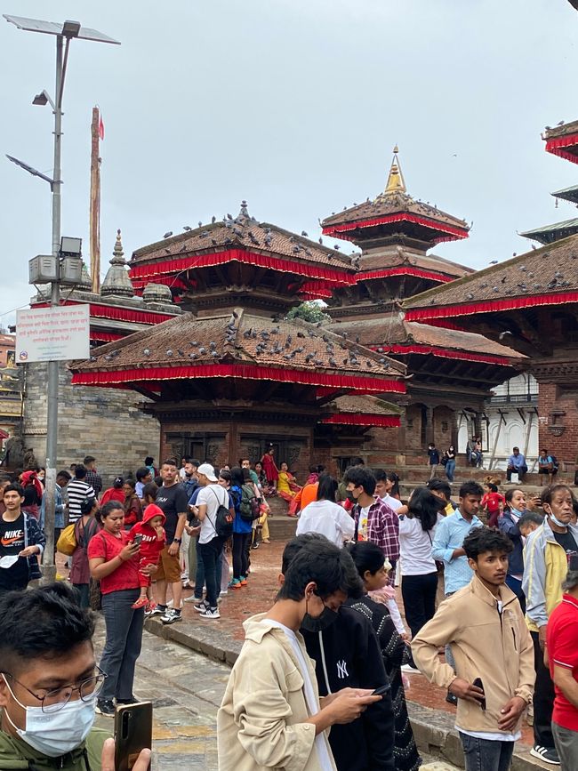 The old town of Kathmandu