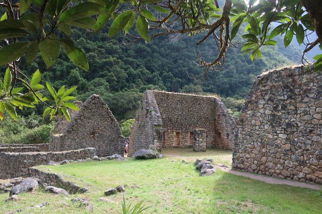 ancient Inca ruins along the way