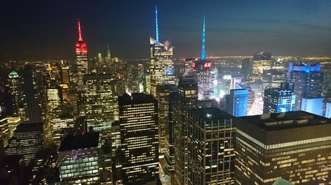 View from 'Bar Sixtyfive' in the Rockefeller Center