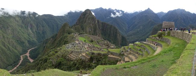 Our first view of the most famous Inca ruins