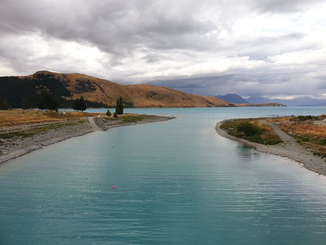 Lake Tekapo (right by our accommodation)