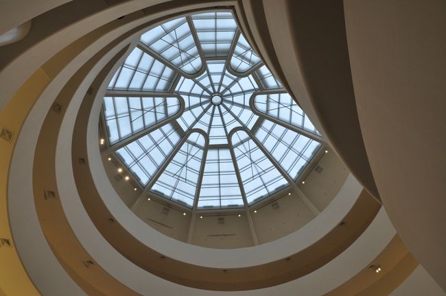 The probably most beautiful building in the city, the Guggenheim Museum