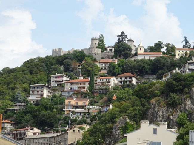 Burg von Rijeka. Die Aussicht war nicht wirklich wie gedacht