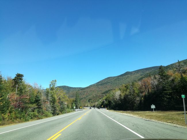 Day 4: Mt Moosilauke Highway - Kancamagus Highway - White Mountain National Forest - Settlers Green Outlet Village in North Conway - Bangor