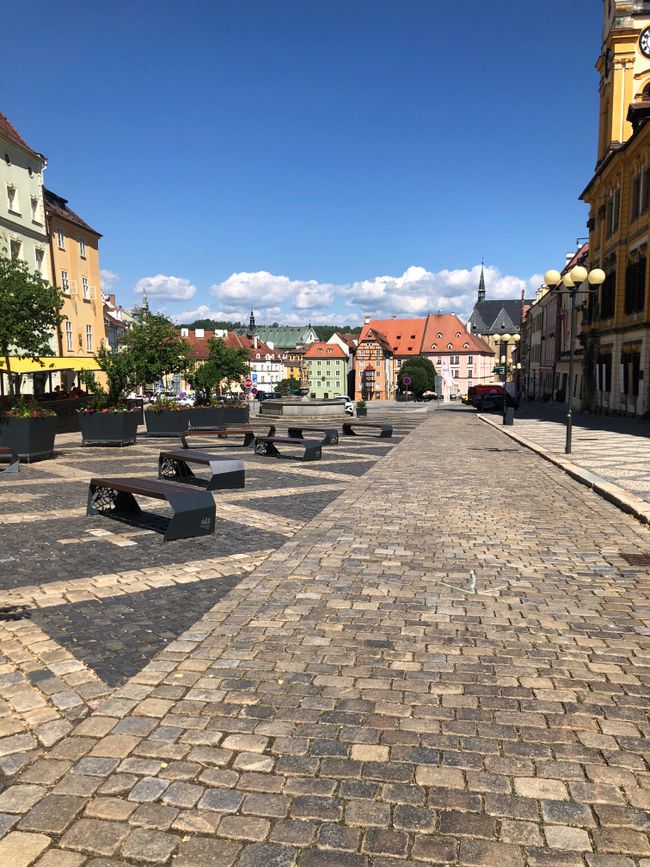 Marktplatz in Cheb/ Eger