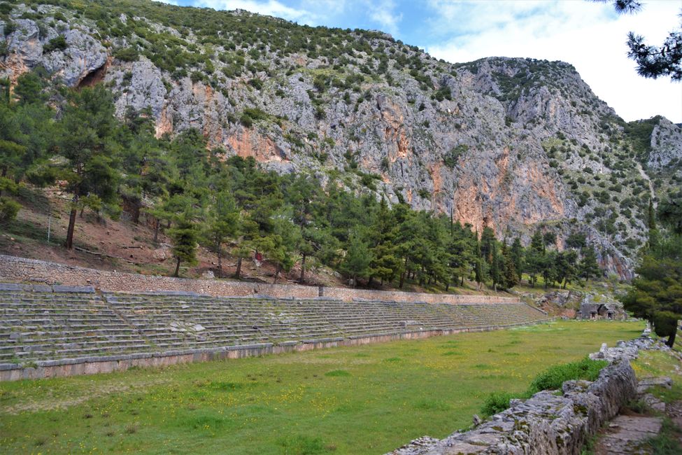 Das Sportstadion von Delphi, hier fanden die zweitwichtigsten Sportwettkämpfe Griechenlands statt, nach Olympia natürlich.