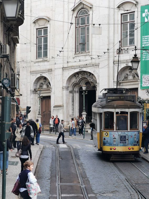 Tram ride through Lisbon