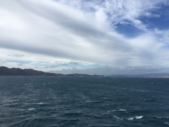 Interislander ferry - View of the North Island - Shortly before reaching our destination