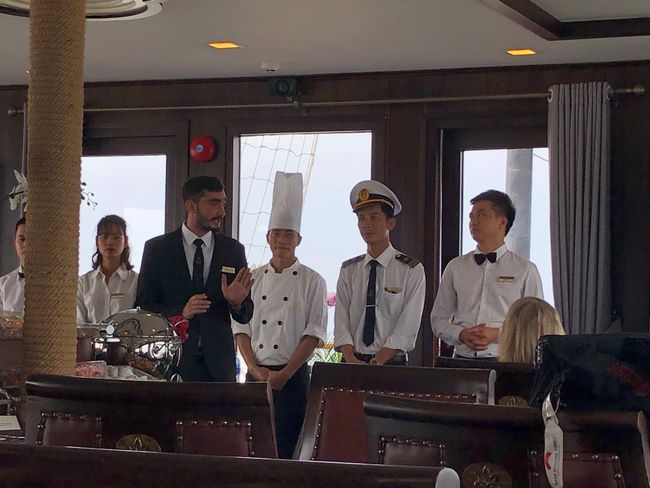 Cruise manager and crew members
