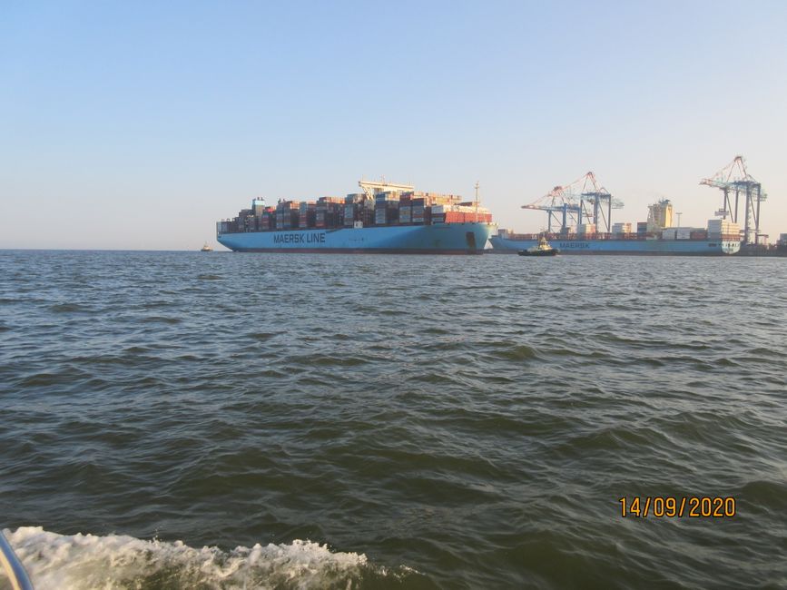 Maersk Liner beim Anlegen