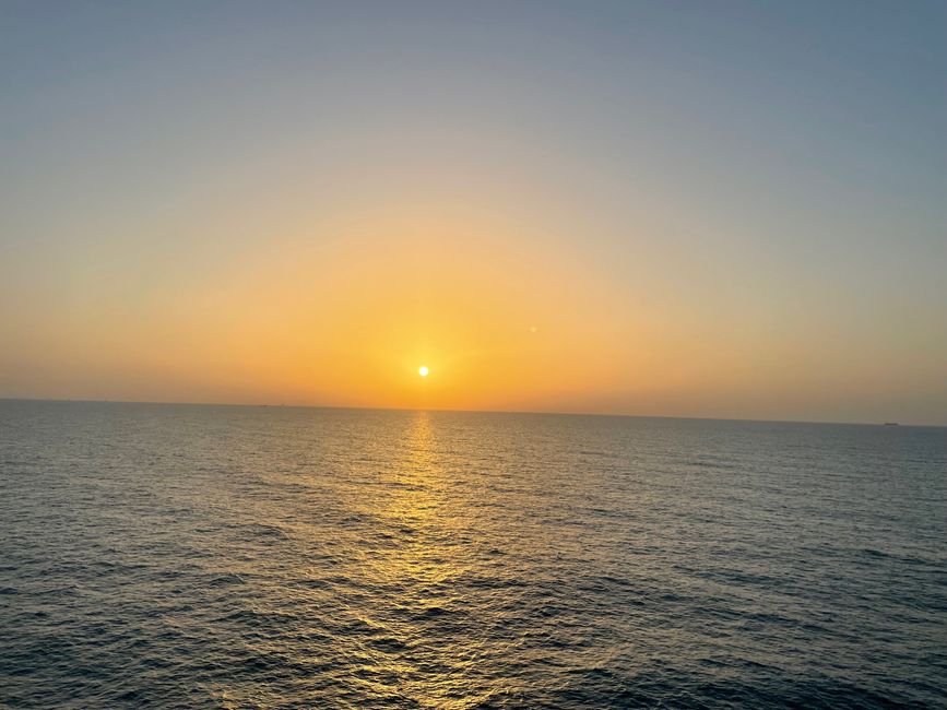 Sunset over the Persian Gulf