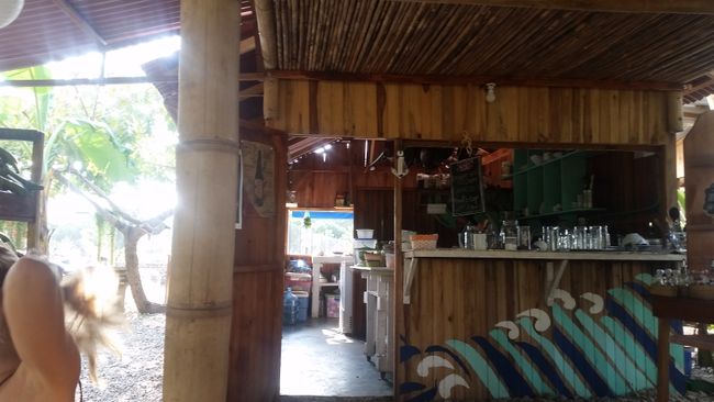 The hostel in Rincon del mar is ten steps away from the sea.