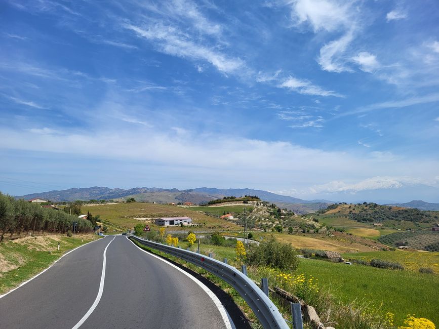 On the road in Sicily
