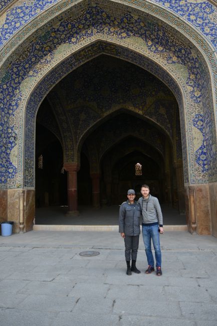 Metin und ich in der Schah Moschee