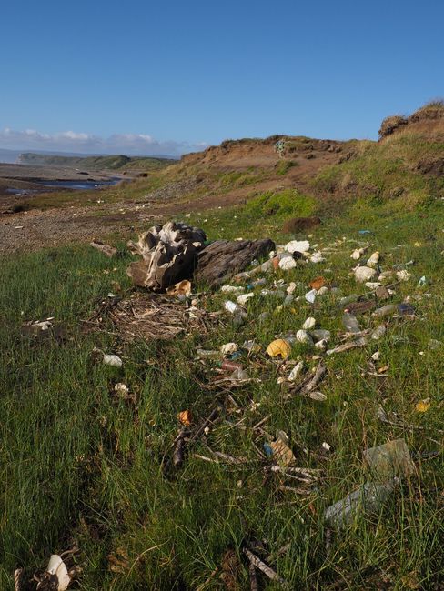 Isla de Chiloé - Vom Meer angespülter Müll