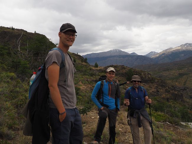 Wanderung Tamango NP - Jan mit Greg (l.) und Steve (r.)