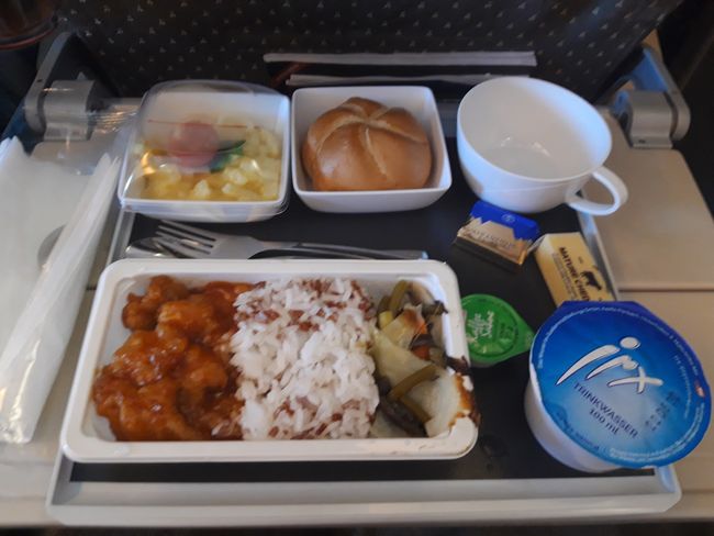 Airplane food yum....