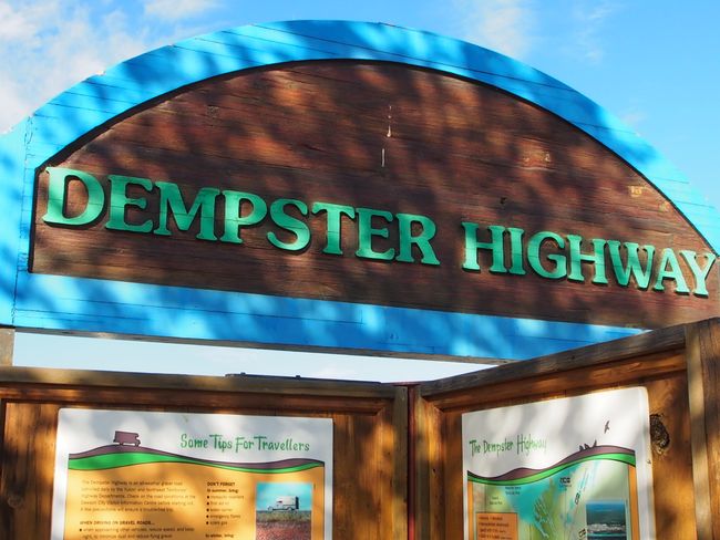 Dempster Highway, Goldrush - und nur noch 200km bis zum Polarkreis