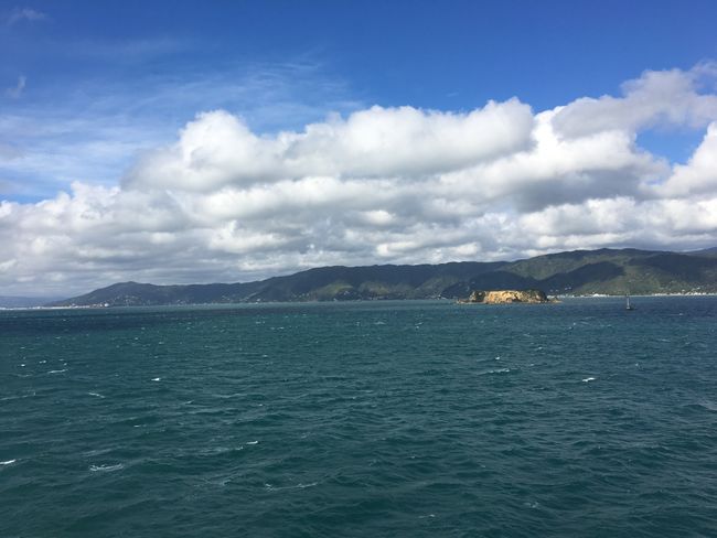 The ferry crossing from Picton to Wellington and Wellington