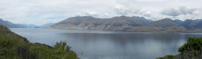 Blick auf das andere Ende vom Wanaka Lake