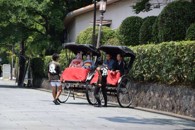 Rickshaw with Geishas