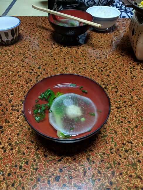 Soup to help digest the heavy food