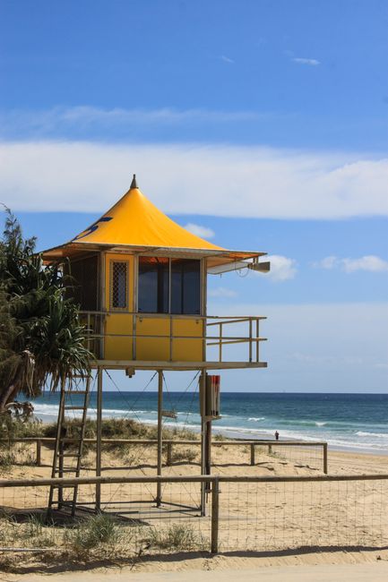 Lifeguard station at Surfers Paradise Beach