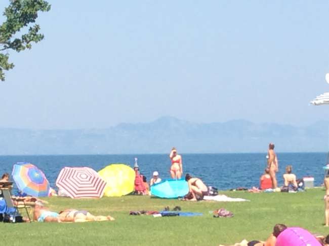 Lac Léman (Lausanne, Suisse) le 6 juillet 2015
