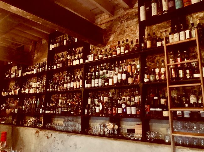 ... a bar with lots and lots of whiskey (>350)