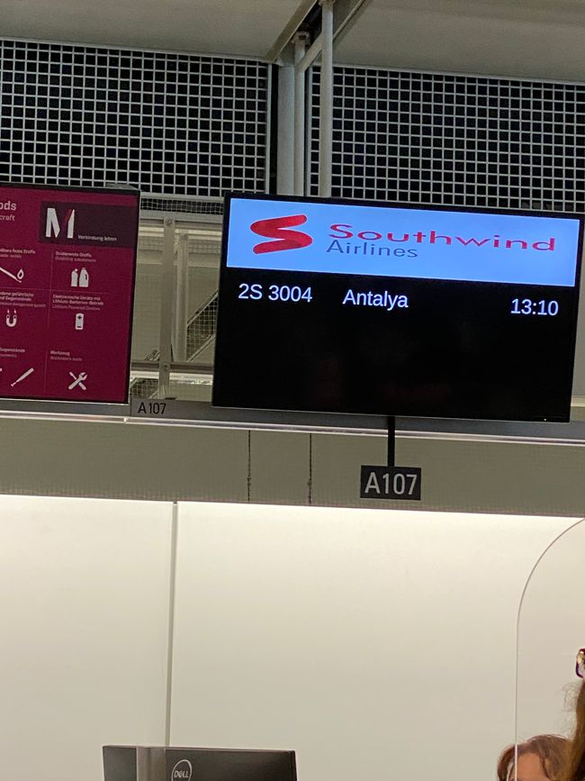 El viaje al aeropuerto y la primera emoción