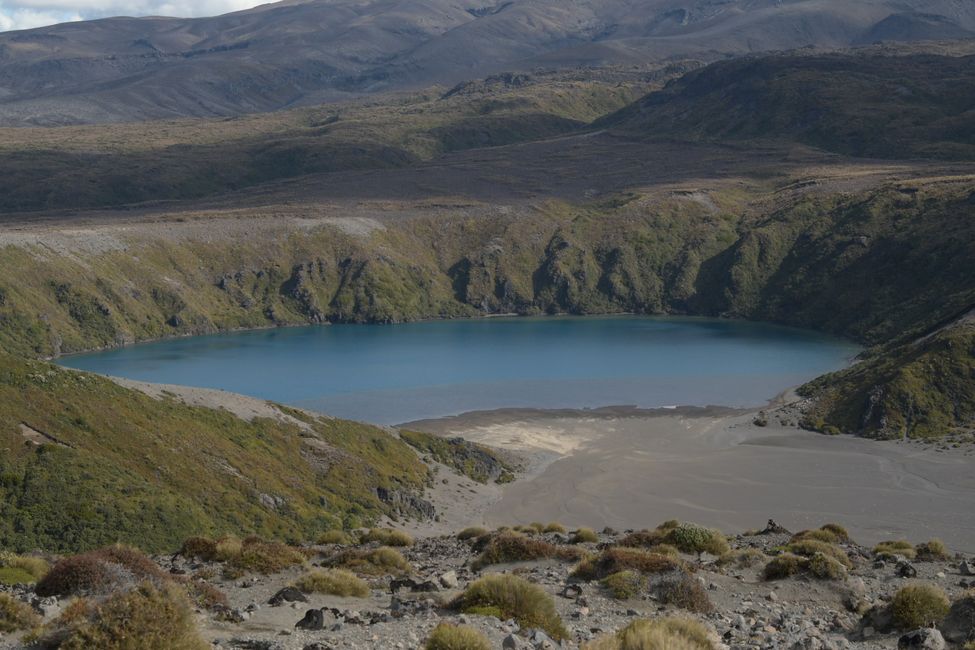 Lower Tama Lake and Mt.Ruapehu