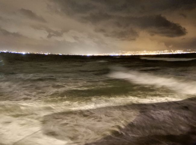 Stormy sea in Akko