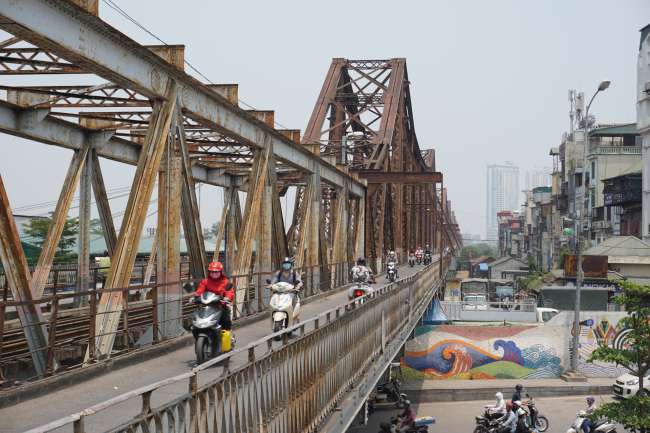 Long-Bien-Brücke in Hanoi