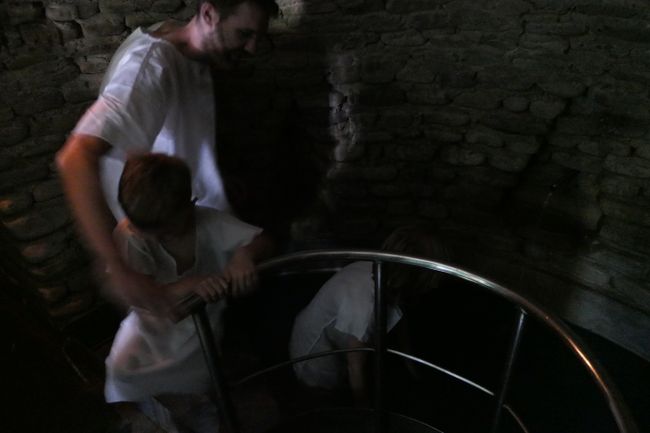 We are also allowed to bathe in the consecrated water - quite creepy