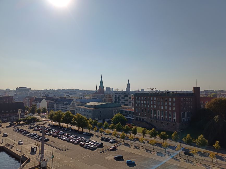 View of Kiel from AIDAluna