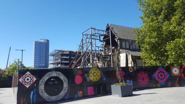 Christchurch Cathedral zerstört durch das Erdbeeben