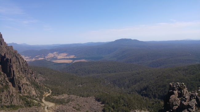 Blick vom Plateau ins Tal