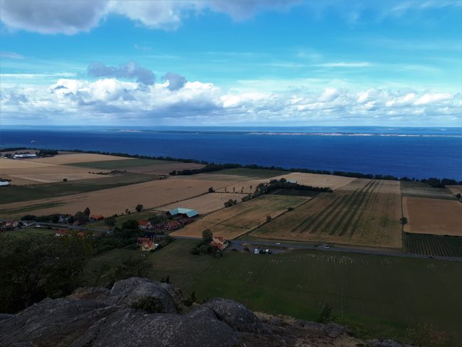 View from Ruin Brahehus on Lake Vättern