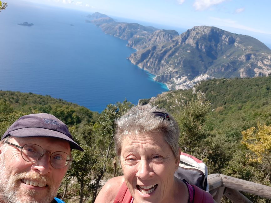 Amalfi-Küste, am Ende liegt Capri 