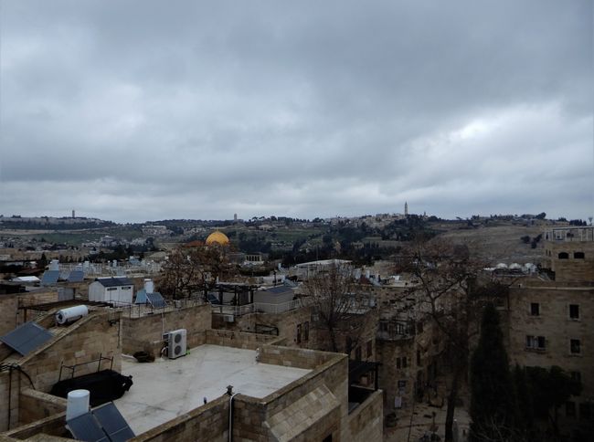 View from the terrace of the Hurva Synagogue in Jerusalem
